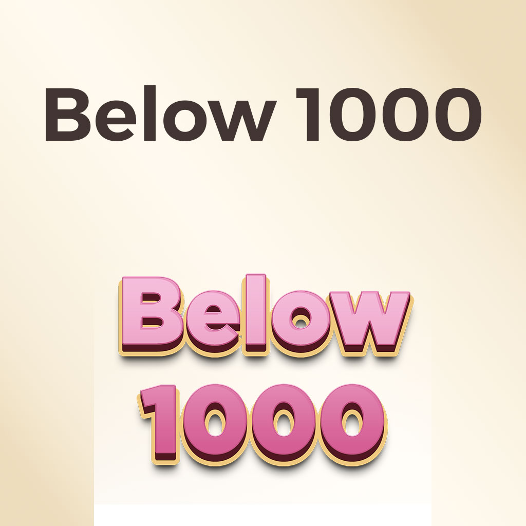 Below 1000