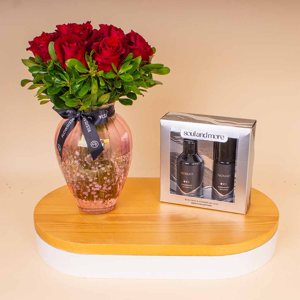 product-image-Soul & More Nomad Set & Red Roses Vase