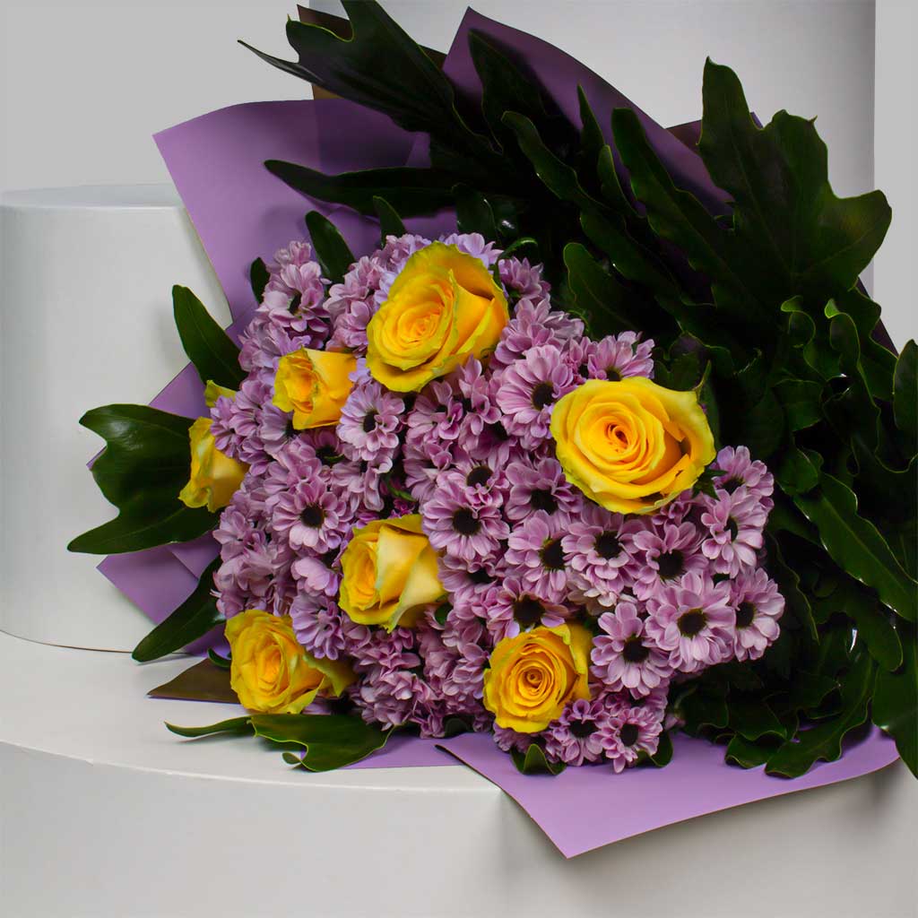 product-image-Yellow & Purple Reagan Bouquet