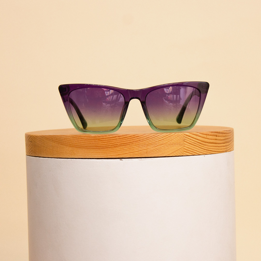 product-image-Sedrak Gradient Frame Sunglass – Purple & Green