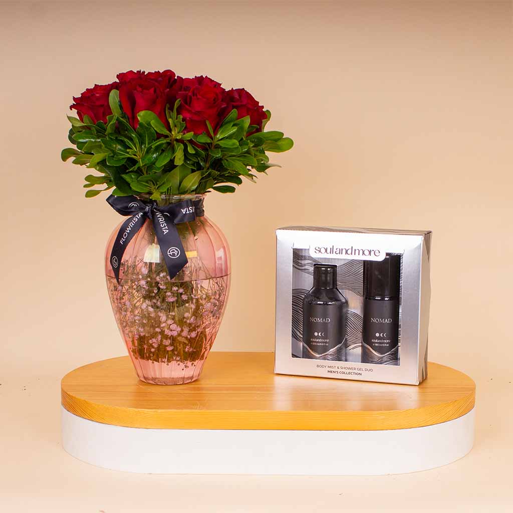 product-image-Soul & More Nomad Set & Red Roses Vase