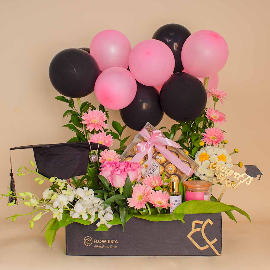 product-image-Luxury Graduation Box: Ferrero, Perfume, Silver & Balloons