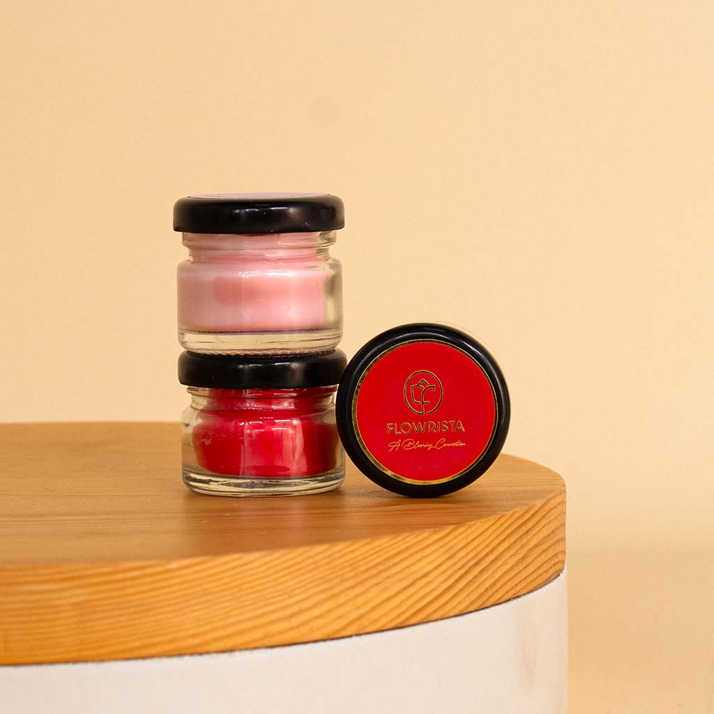 Flowrista Online Flowers Shop 3 Mini Jars Candles