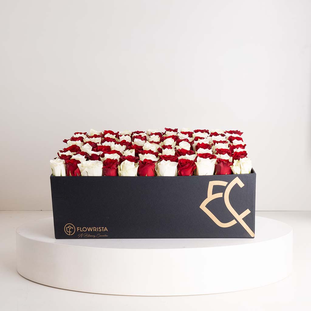 product-image-Red White Roses Box