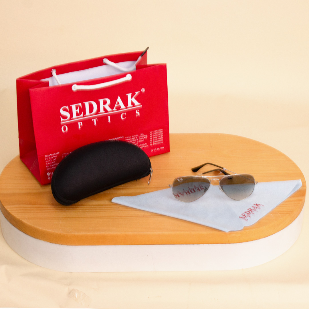 product-image-Ray-Ban Sunglass with Silver Frame & Gradient Lenses