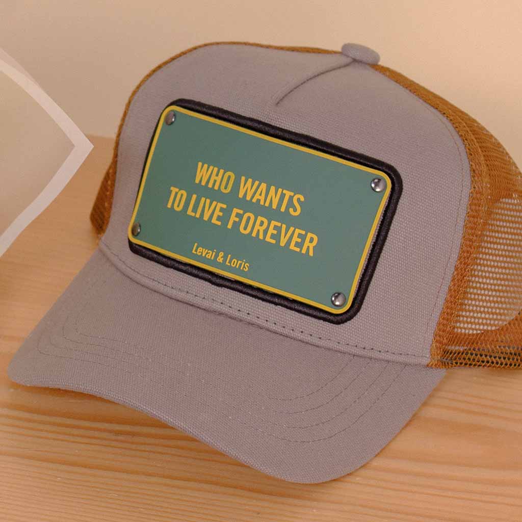 product-image-Levai Loris Who Wants To Live Forever Unisex Cap | White Roses Bouquet