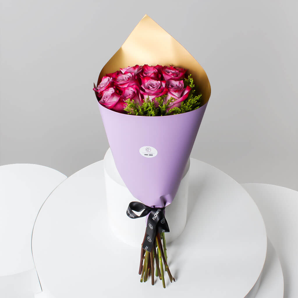 Flowrista Online Flowers Shop باقة يد من الورود الوردية من فلوريستا