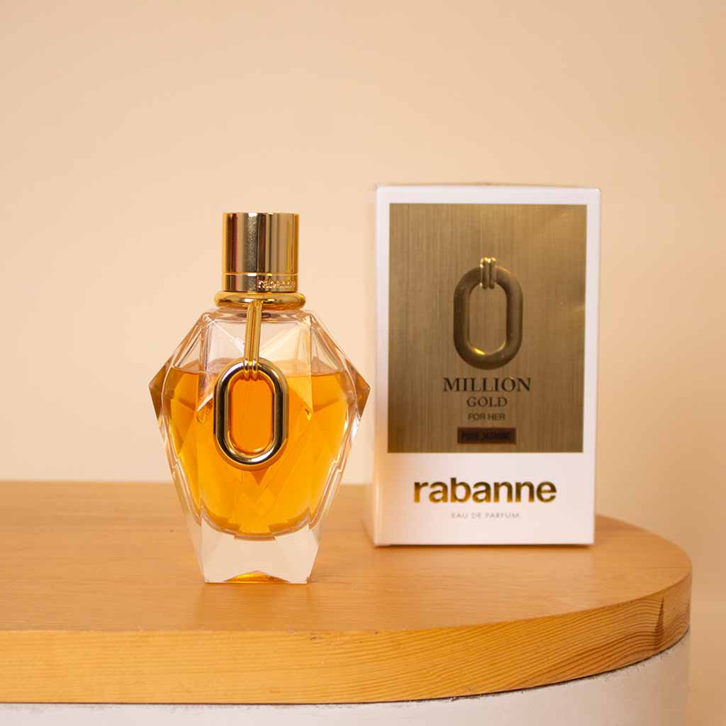 product-image-عطر باكو رابان مليون جولد للنساء أو دو برفيوم 90 مل مع باقة ورود