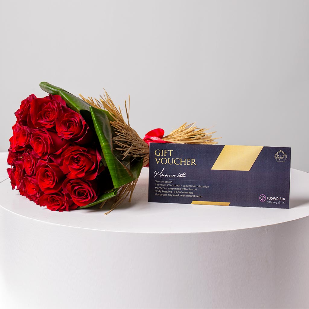 product-image-The Perfect Romantic Gift: Roses & a Ghazal Spa Voucher