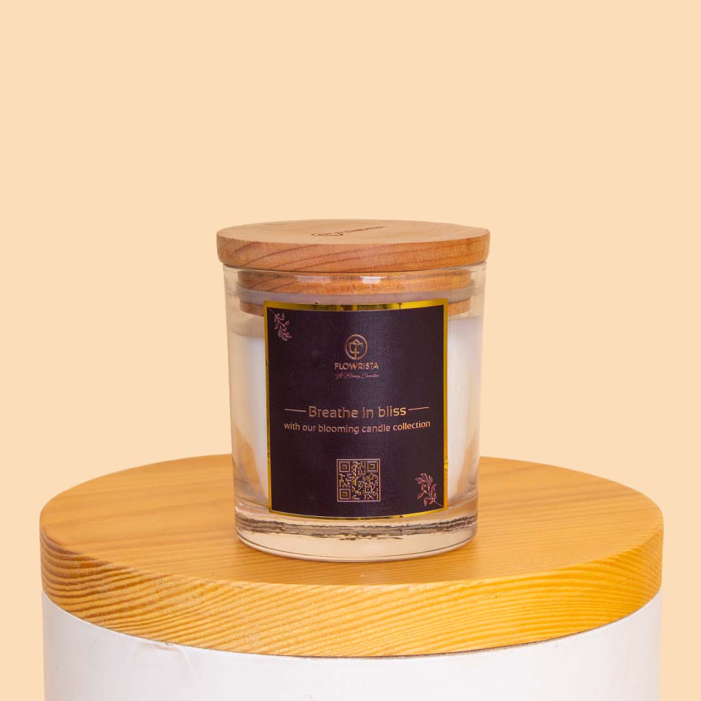 product-image-Zaha Home Cozy Glow Bundle - Lush Vanilla Spray & Into the Woods Diffuser & Breathe In Bliss Candle & Lily Roses Vase