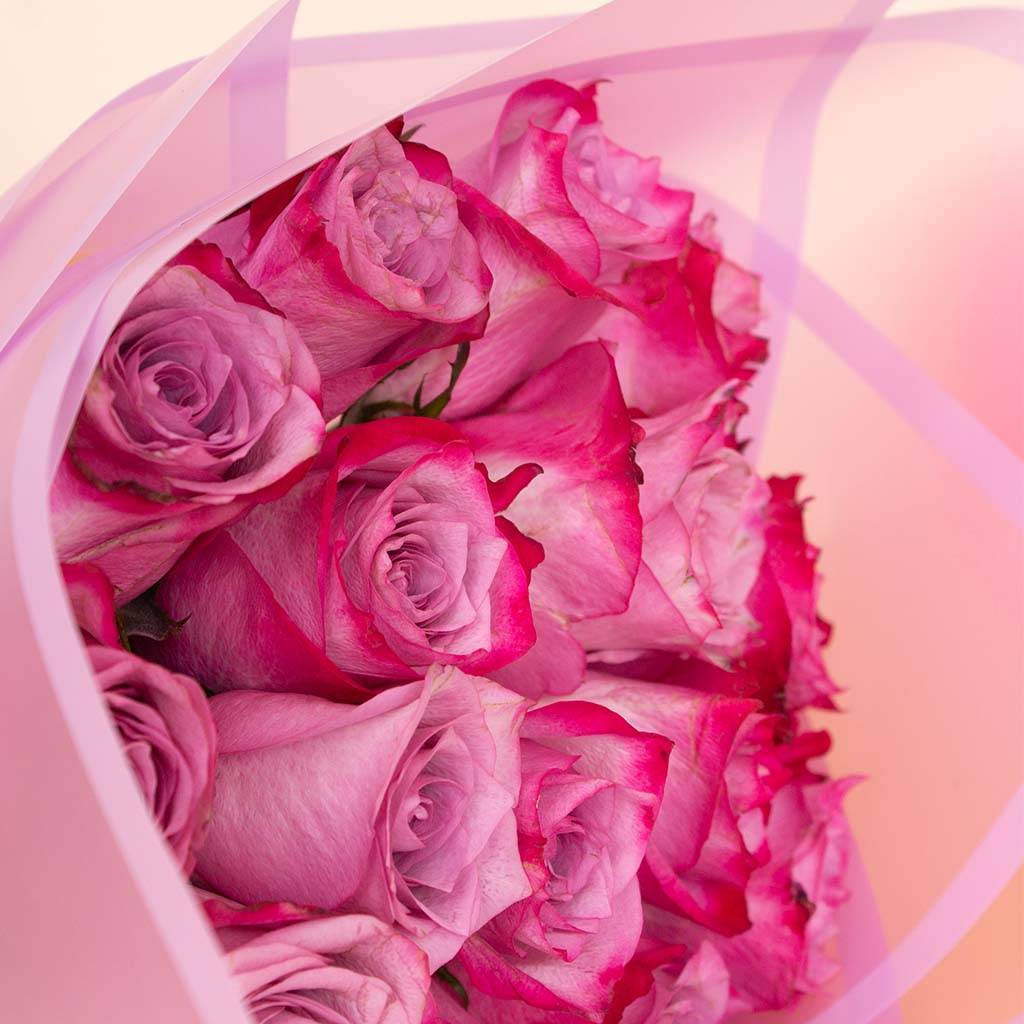 product-image-Joviality Pink Glow Set & Pink Roses Bouquet