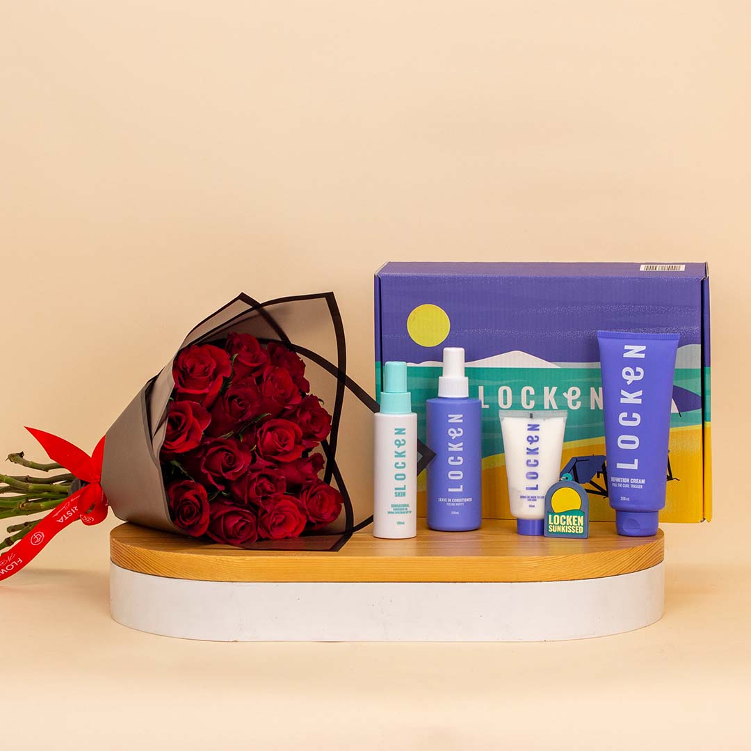 product-image-Locken Sunkissed Summer Box & Red Roses Bouquet