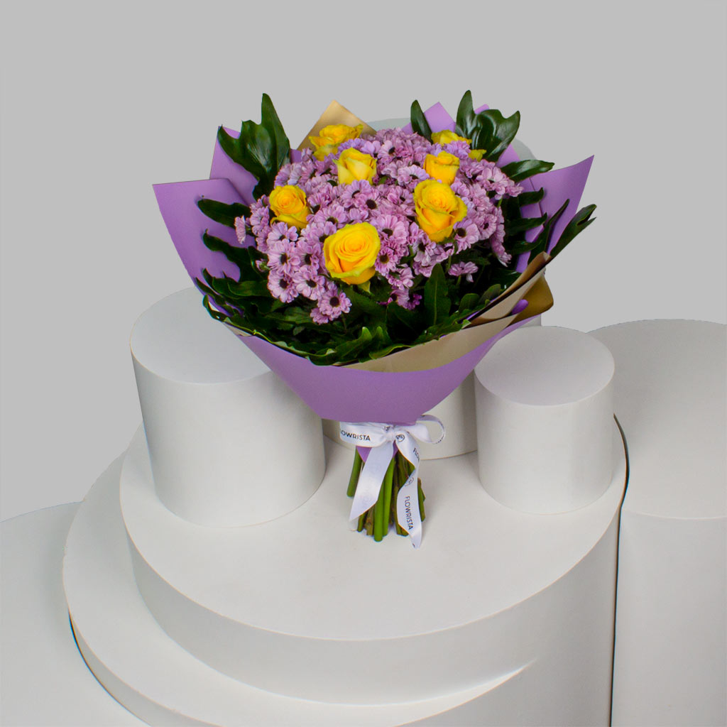 product-image-Yellow & Purple Reagan Bouquet