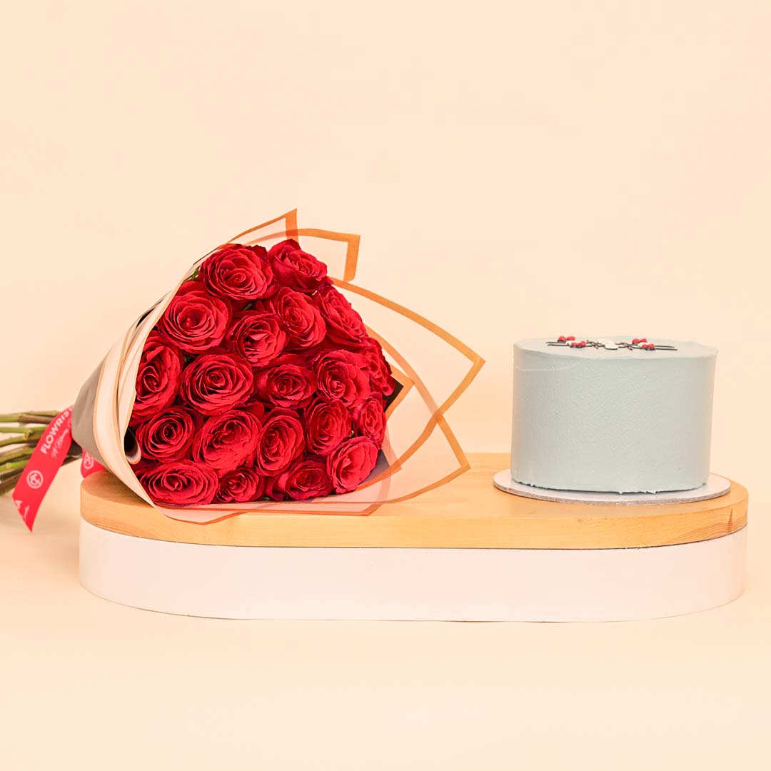 product-image-Ninos Dad Cake & 20 Red Roses