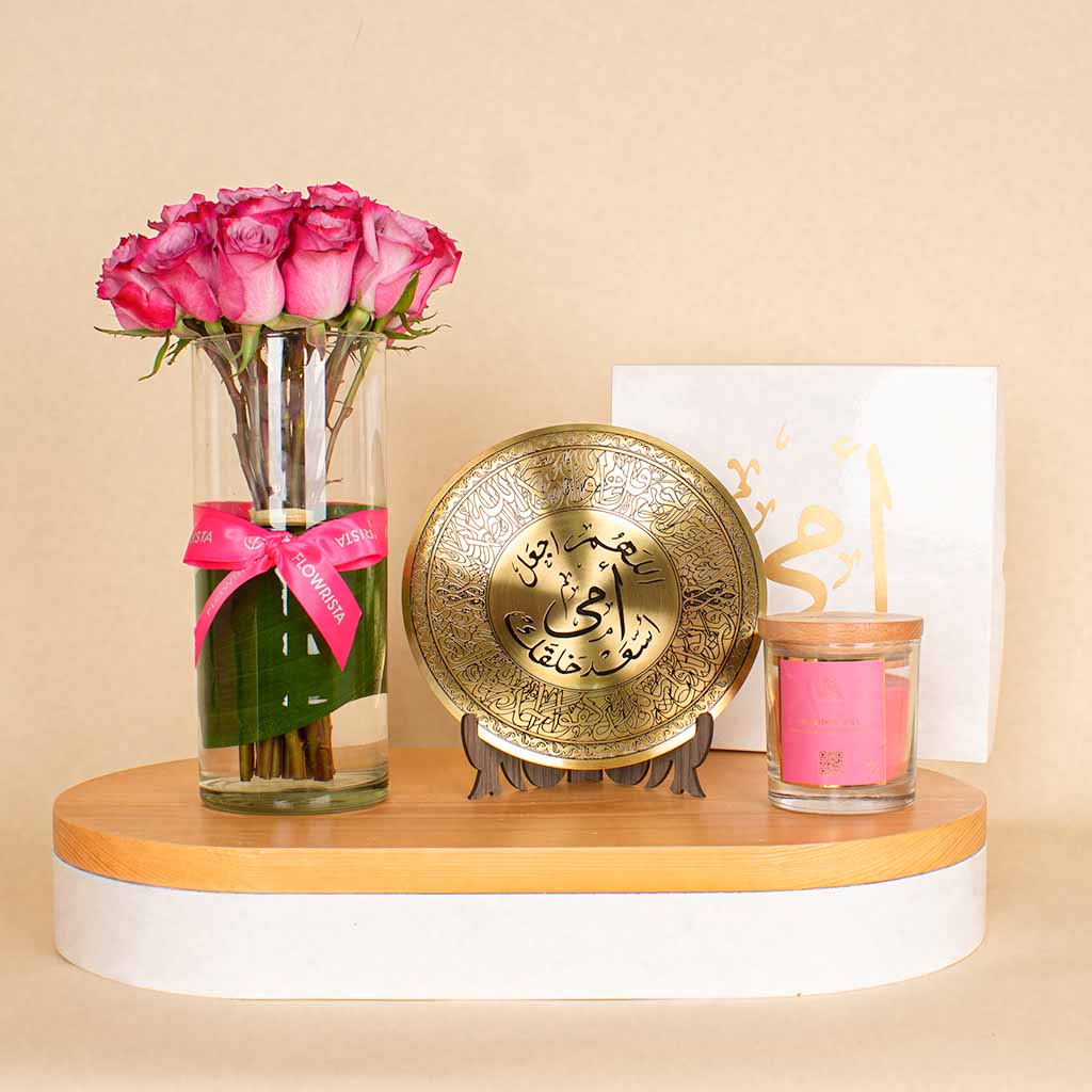 Flowrista Online Flowers Shop Touch of Tenderness| 15 Purple Flower Vase