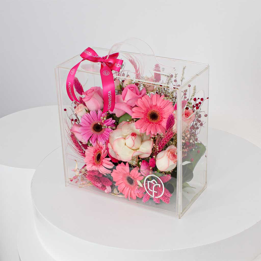 product-image-All in pink roses box