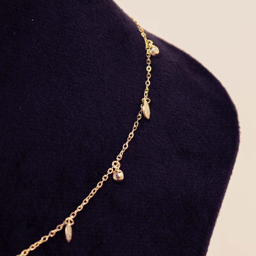 product-image-Felizmoda Gold-Plated Silver Necklace with Multiple Circles & Crystals
