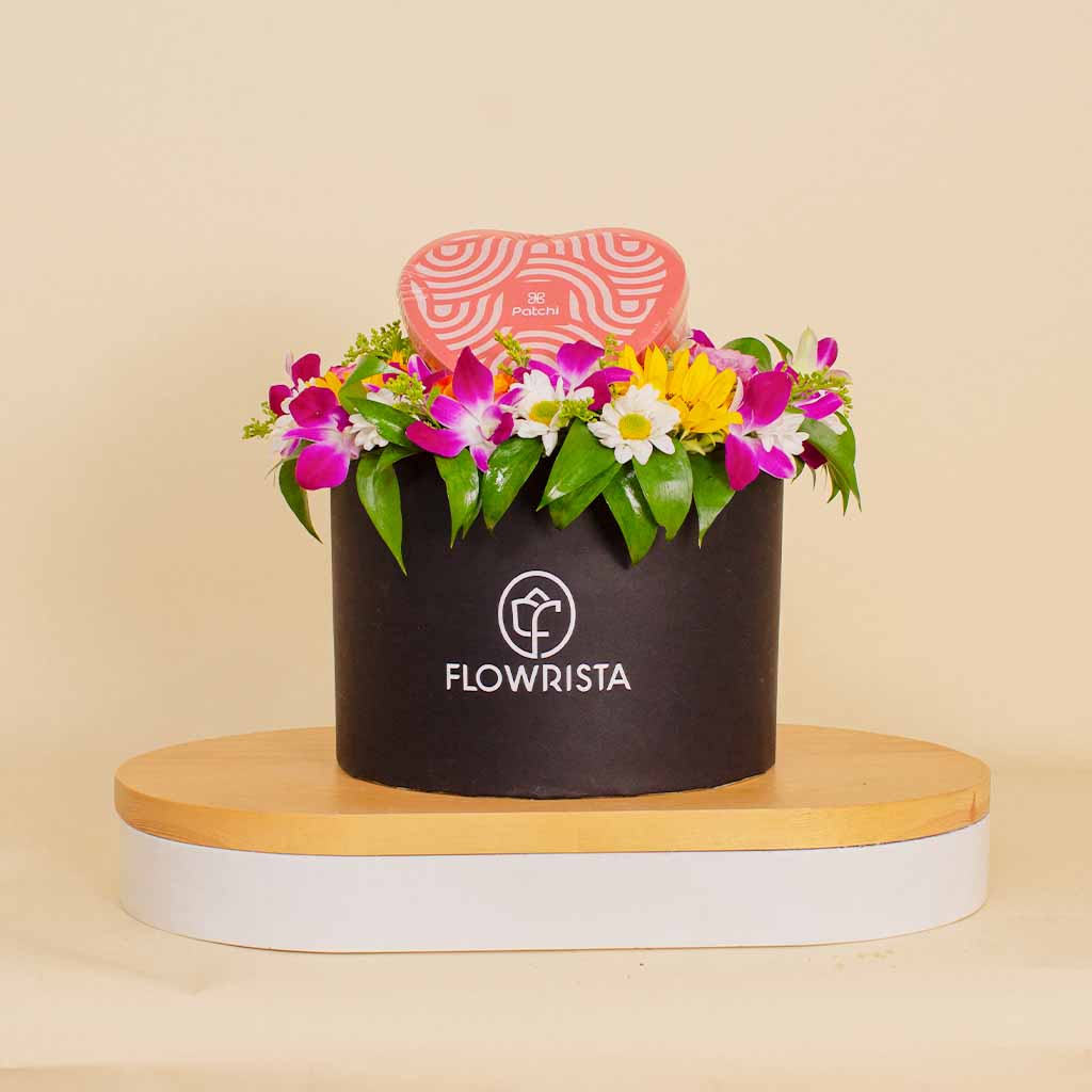 Flowrista Online Flowers Shop علبة باتشي المعدنية | بوكس ورد الربيع