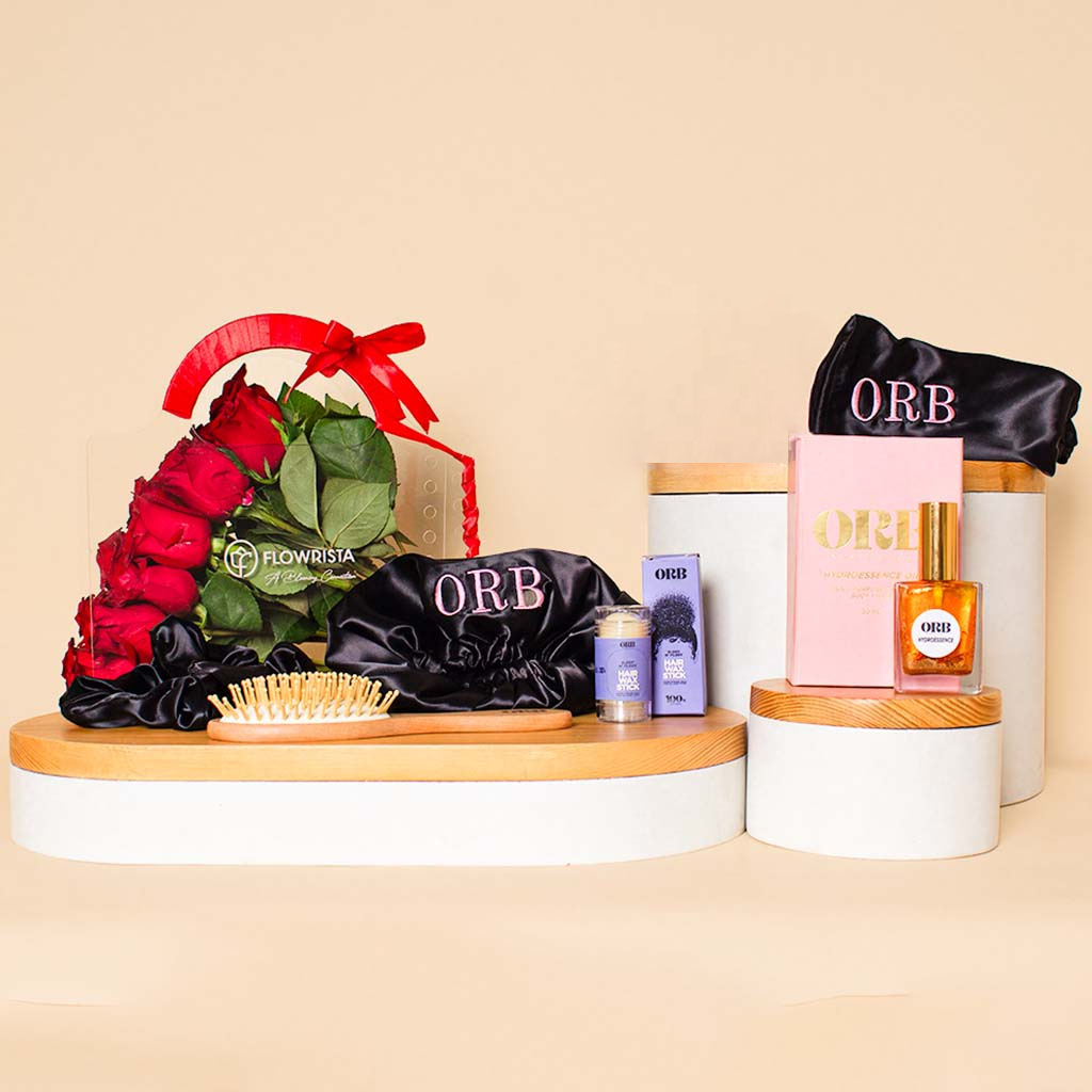 Flowrista Online Flowers Shop ORB Spreading Joy Bundle |Red Bag