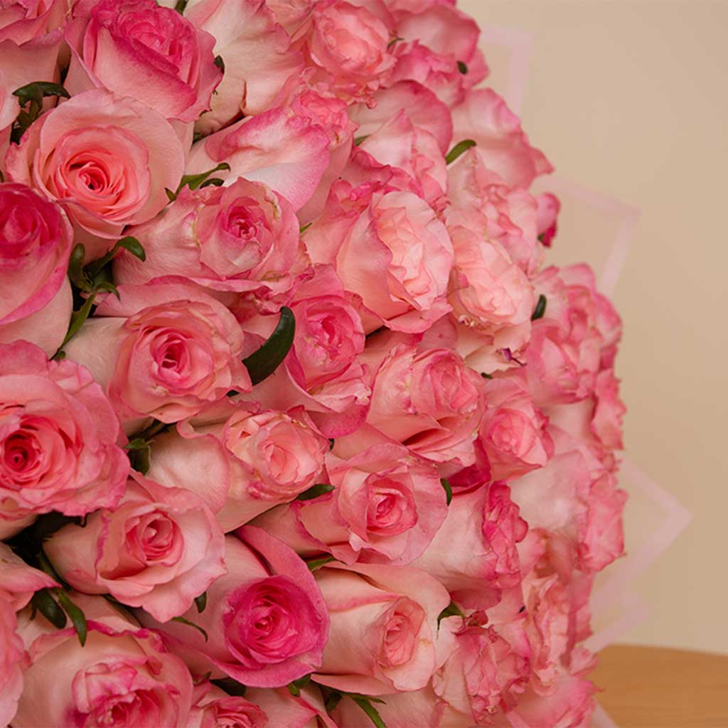 product-image-Flowrista | 50 Pink Roses Hand Bouquet