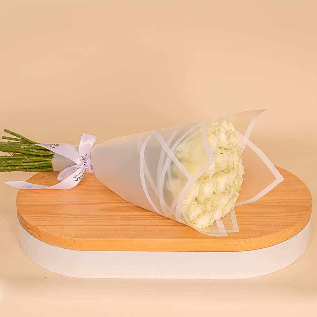 product-image-Hand Bouquet of 25 White Roses