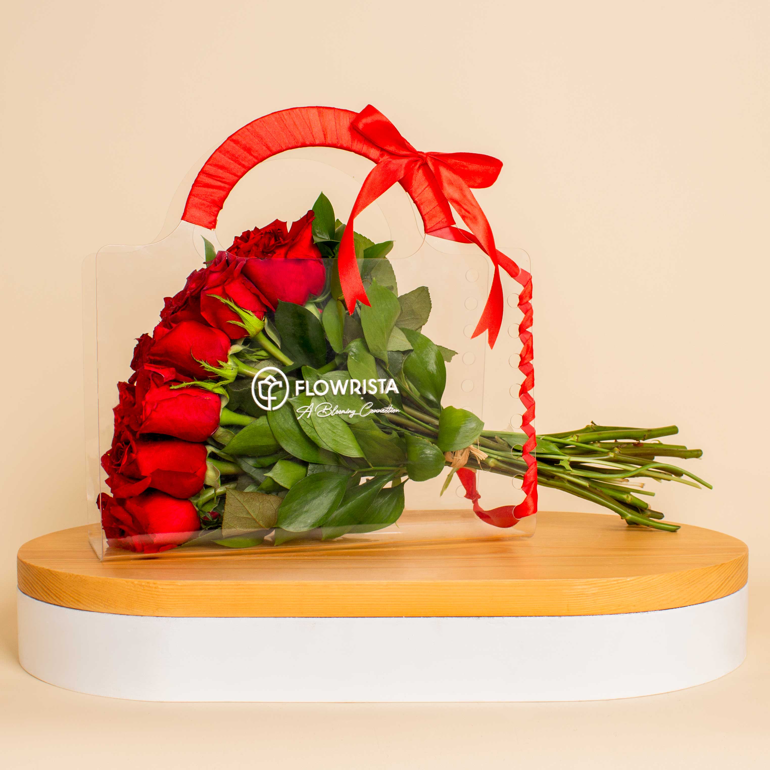 Flowrista Online Flowers Shop Red Bag