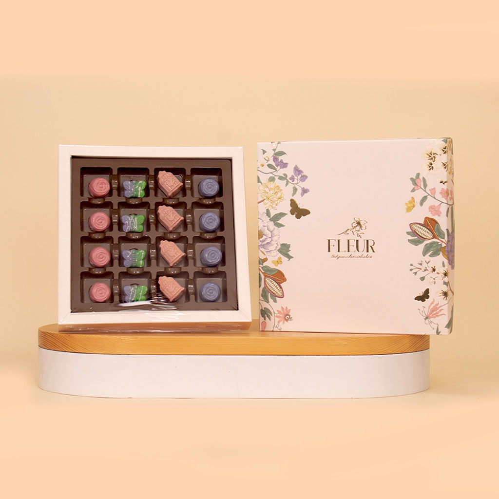 product-image-Fleur 16 Pieces Belgian Chocolate Bonbons