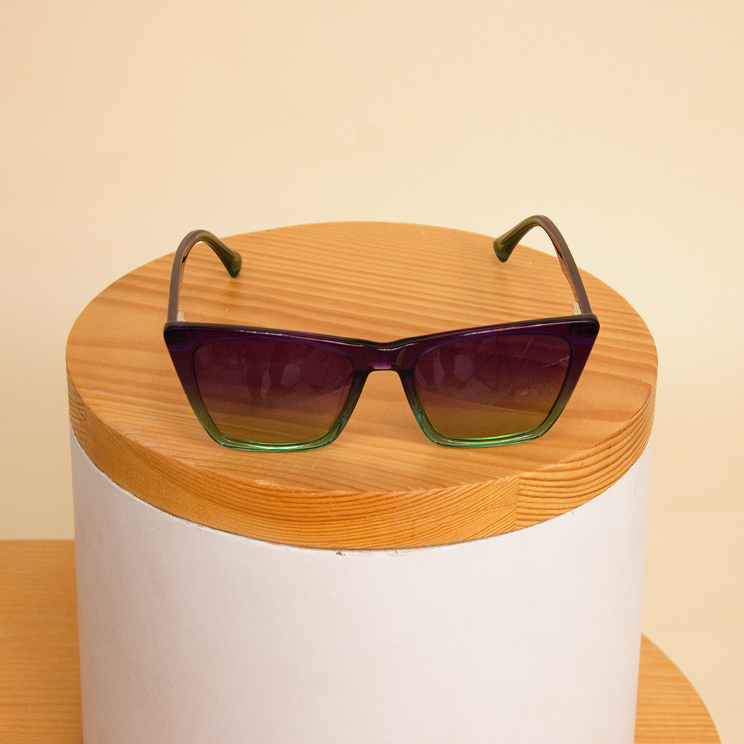 product-image-Sedrak Gradient Frame Sunglass – Purple & Green