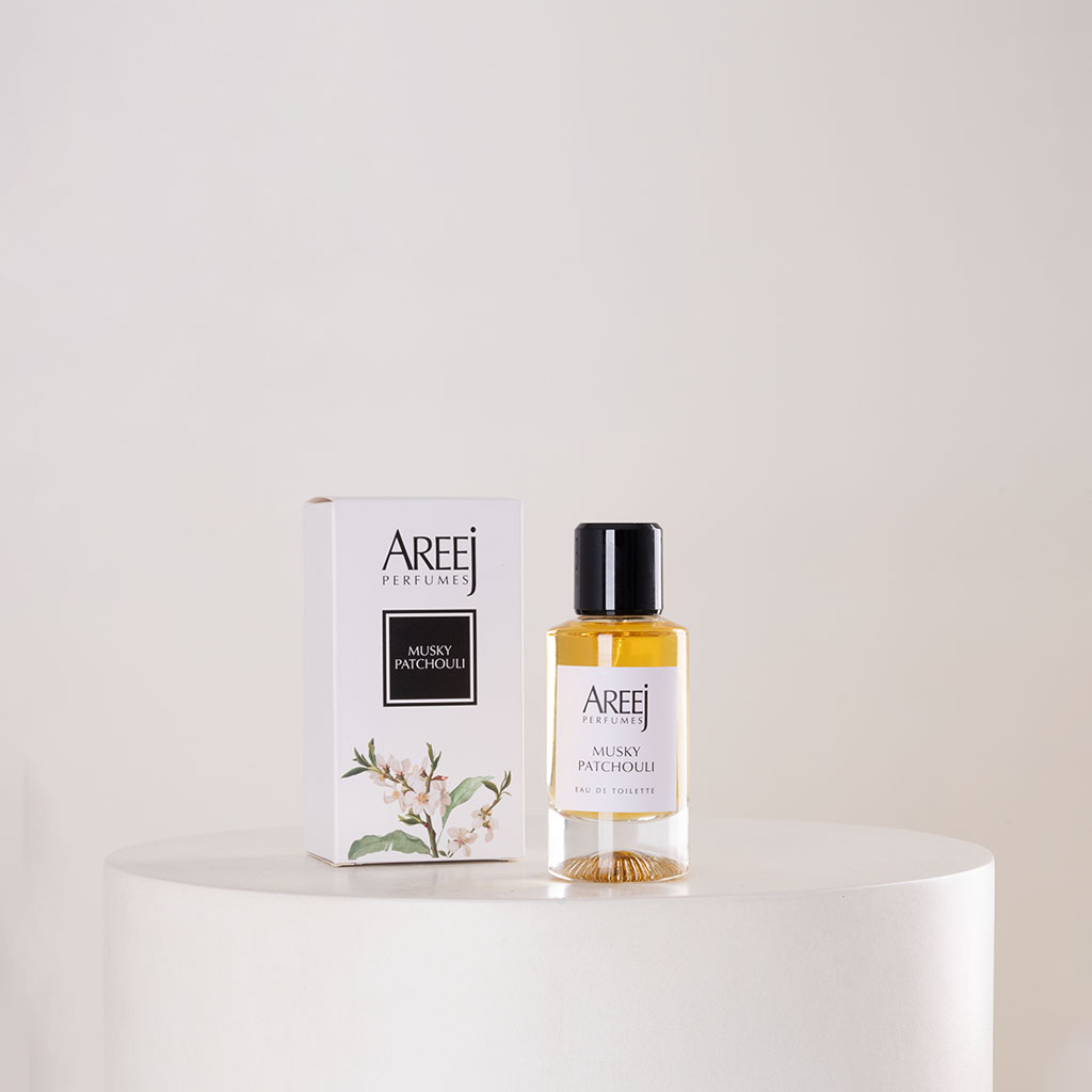 product-image-عطر Areej Musk Patchouli مع مزهرية ورود وردية بيبي روز