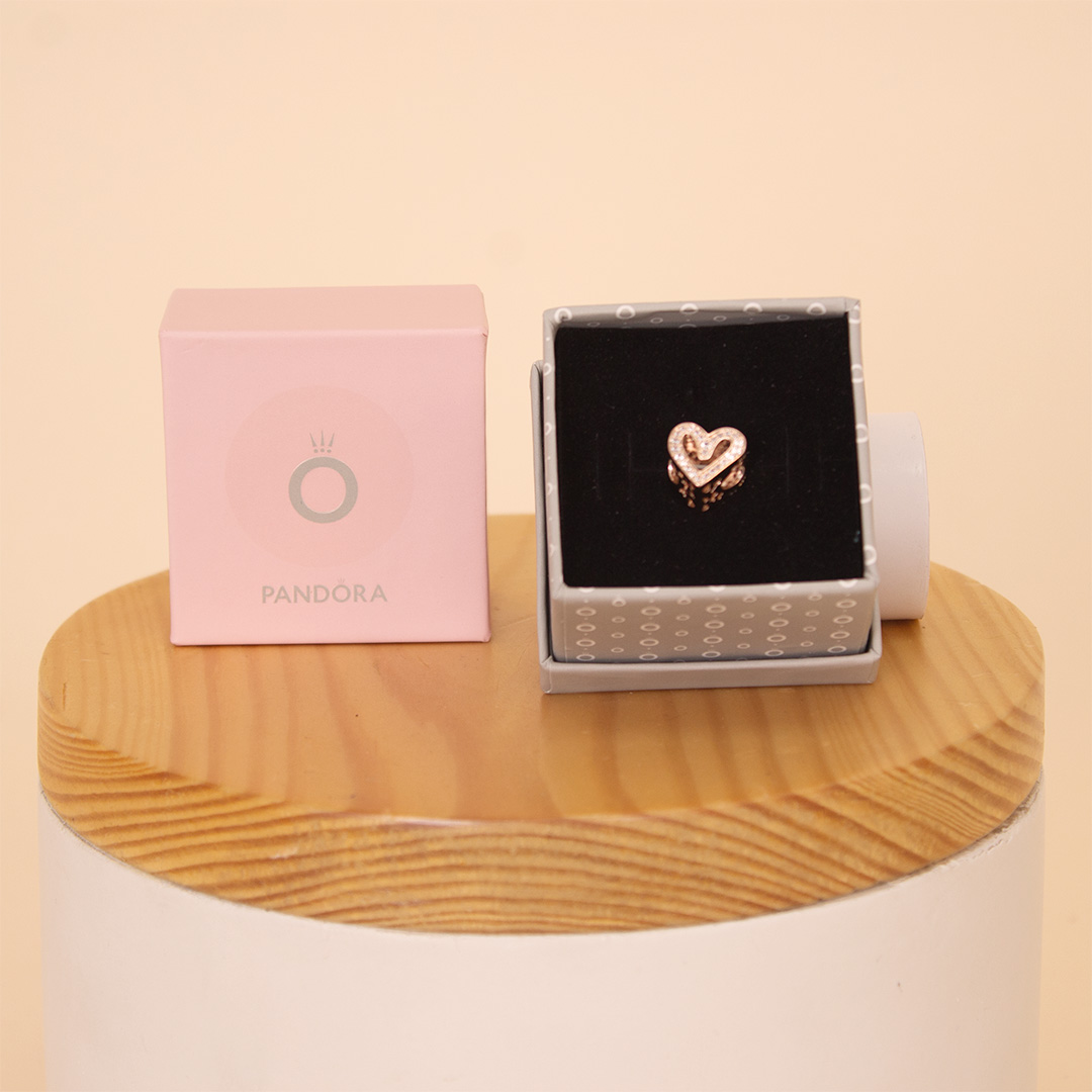 product-image-Pandora Rose Sparkling Heart Charm with Clear Zirconia