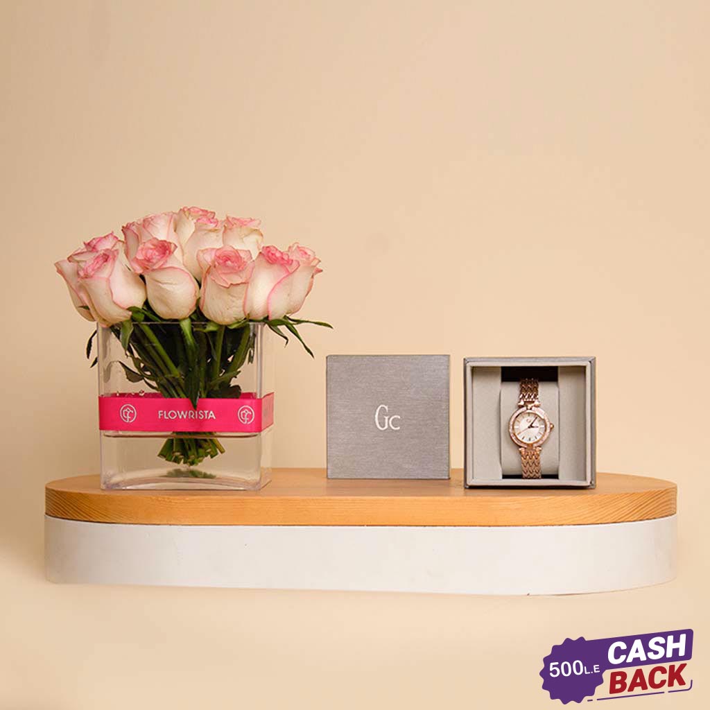 product-image-Guess Analog Watch for Women and 20 Rose Pink Vase