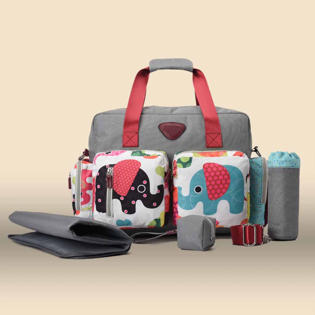 product-image-Pavo’s Diaper Bag Pink Rose Bouquet