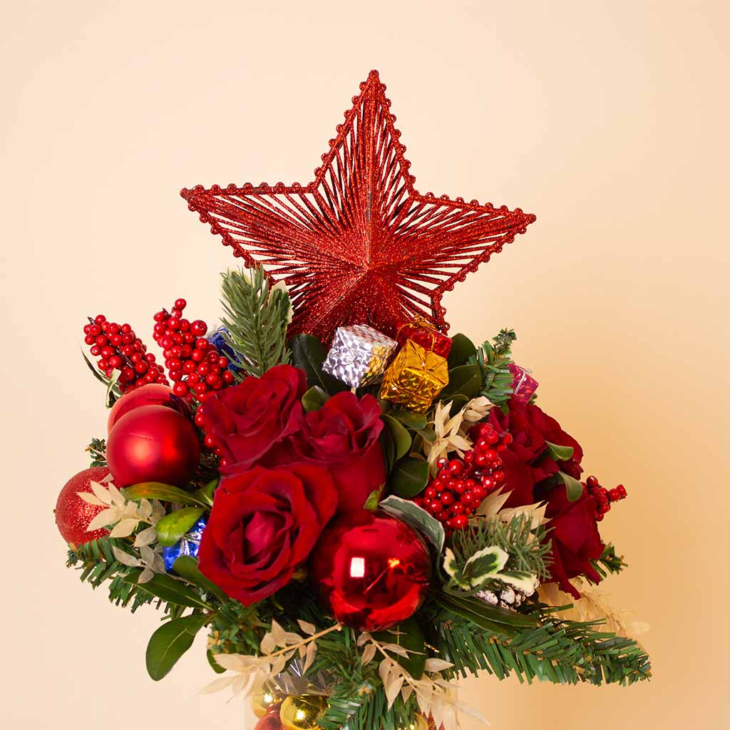 product-image-Festive New Year Roses Vase