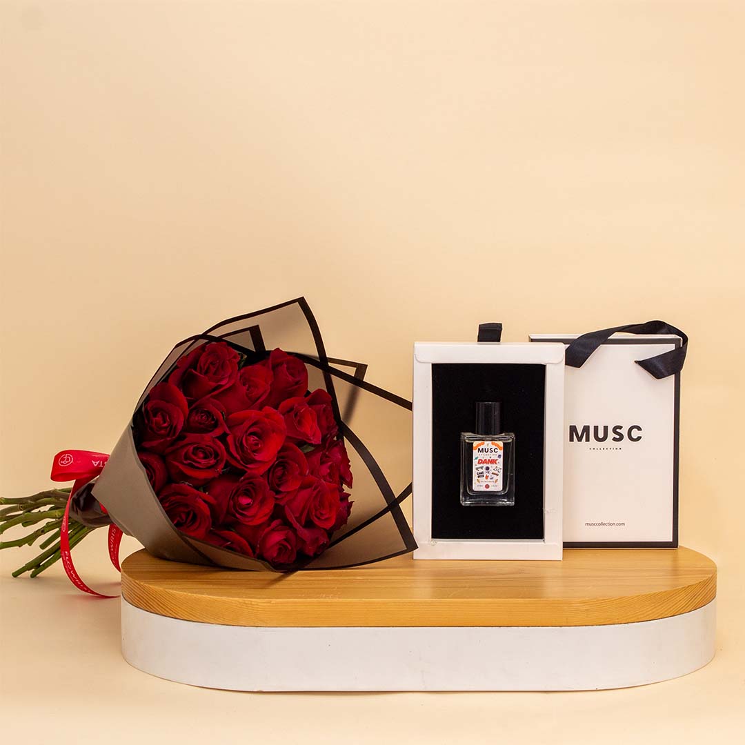 product-image-MUSC DANK Boys Perfume & 20 Red Roses Boutique