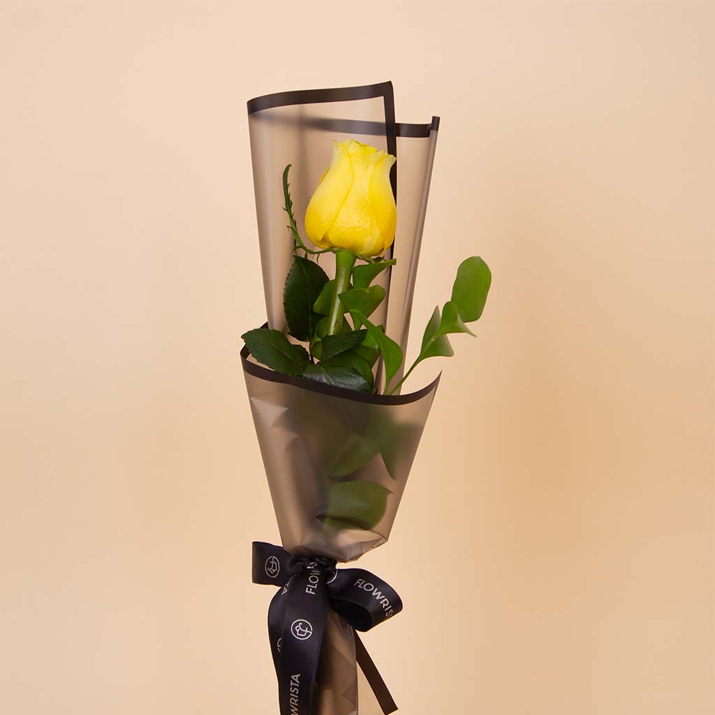 product-image-باقة ورد أصفر مفردة