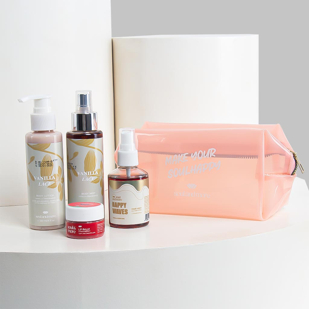 Flowrista Online Flowers Shop Vanilla Lace- Summer Pouch