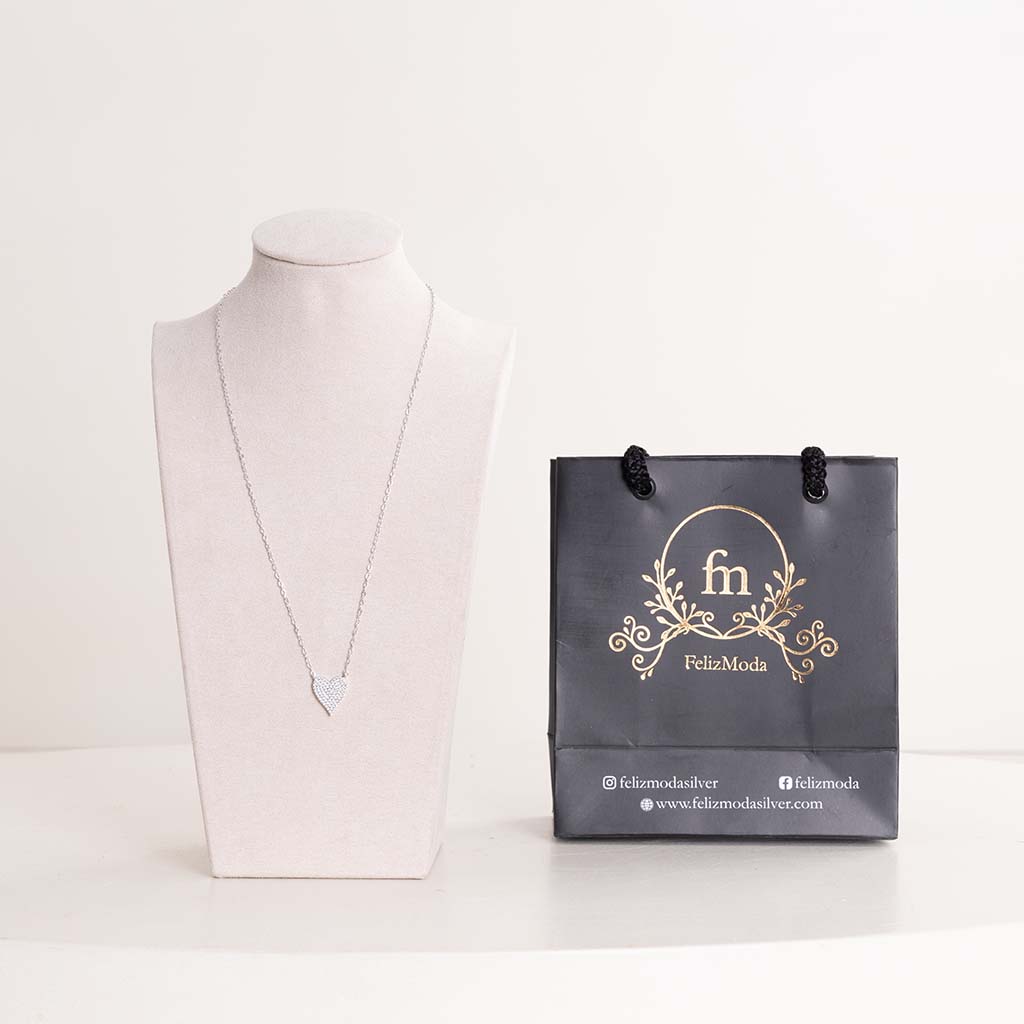 product-image-Felizmoda Silver Heart Pendant Necklace