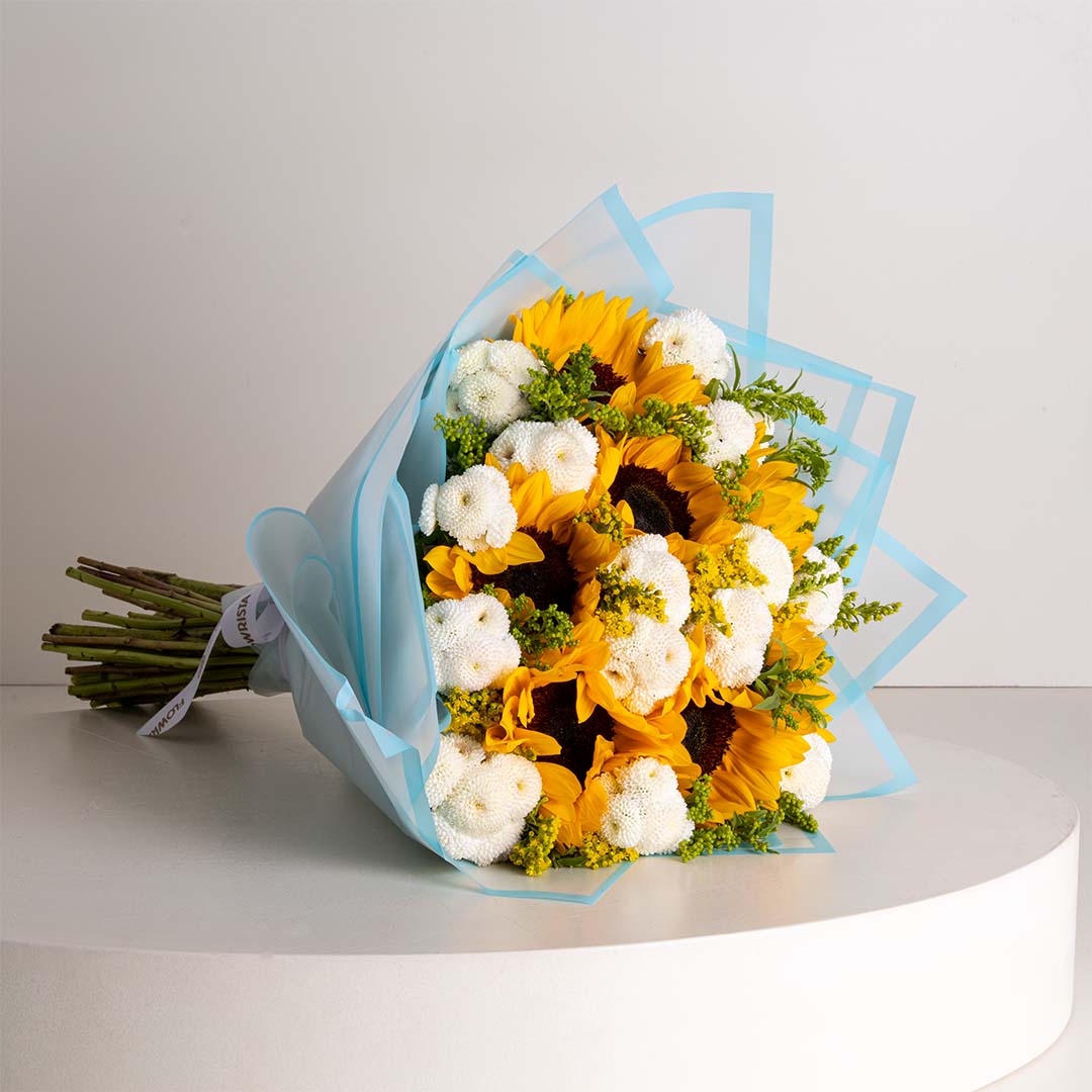 product-image-For A Heart I Love Coffee Box & Sunflower Bouquet