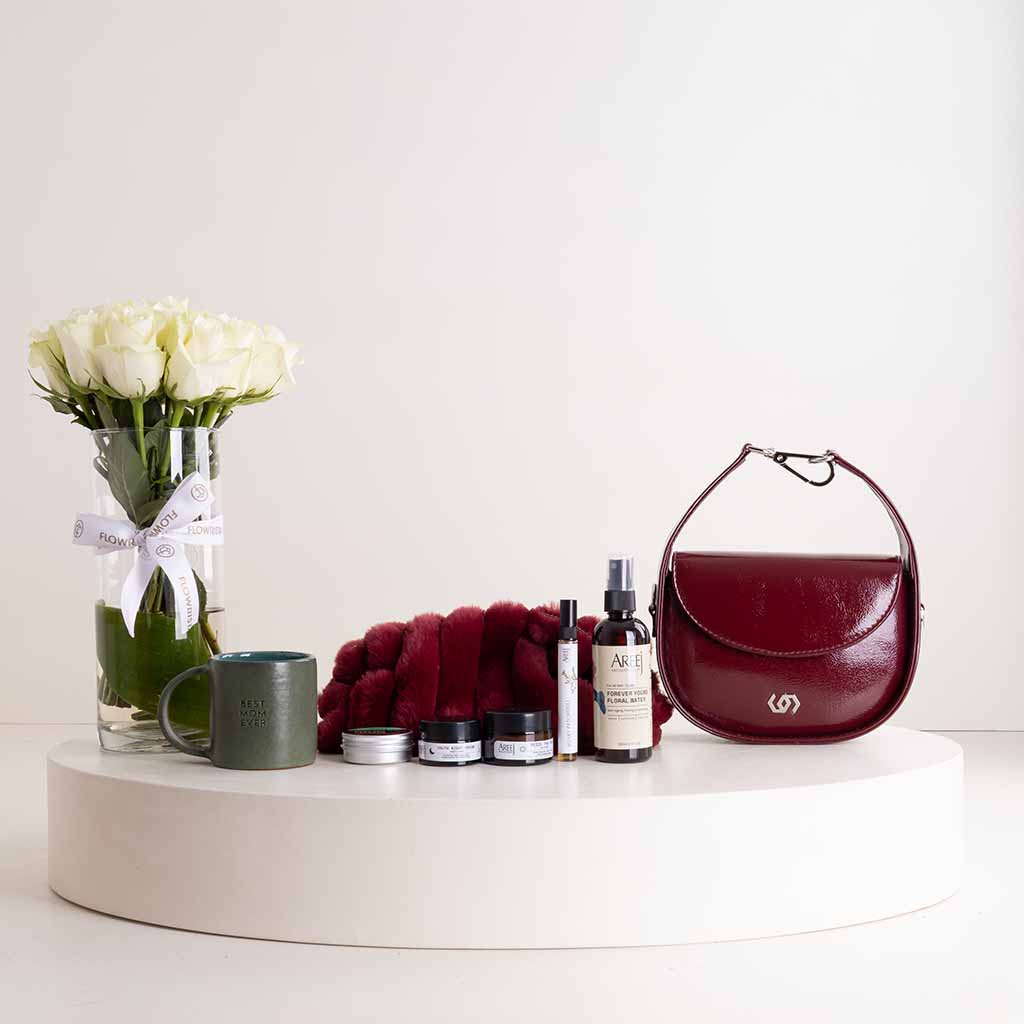 Flowrista Online Flowers Shop مجموعة بورغندي سيرينيتي