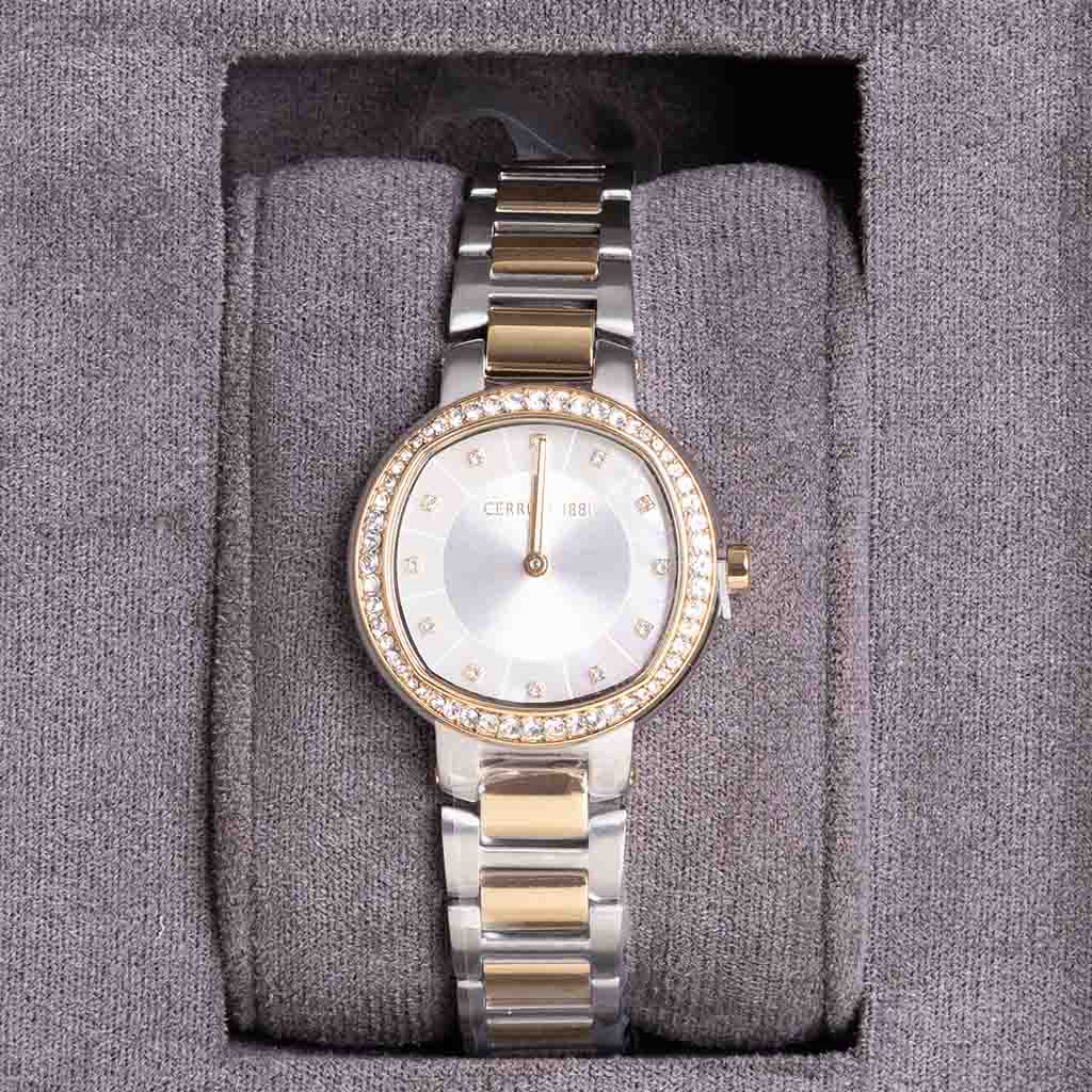 product-image-Cerruti 1881 Bellegra Watch & 15 Revival Roses Hand Bouquet