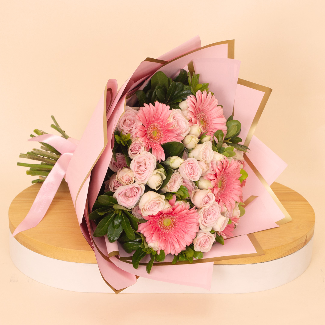 product-image-Flowrista | Gerbera & Baby Rose Bouquet