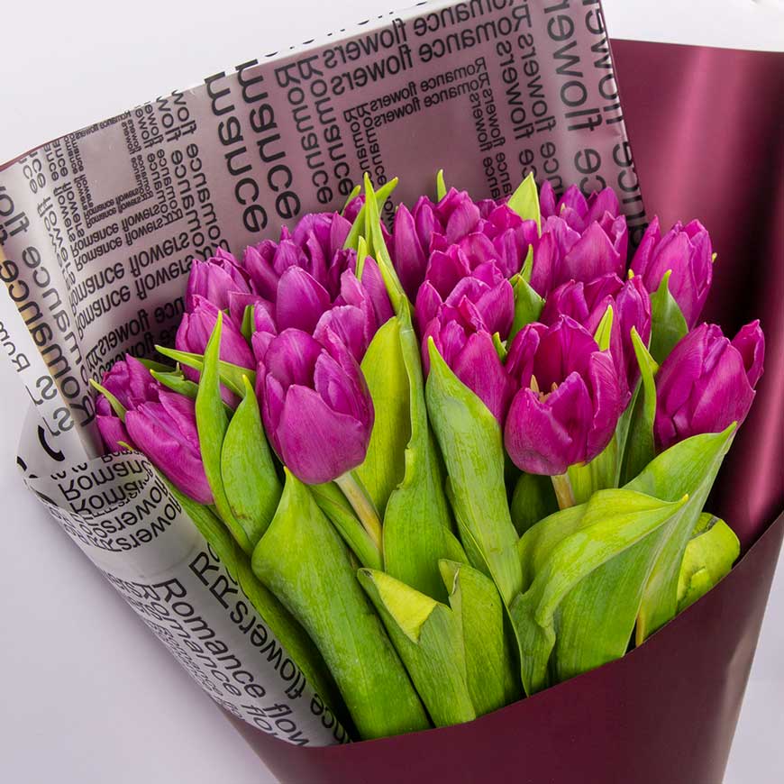 product-image-Purple Tulip Hand Bouquet