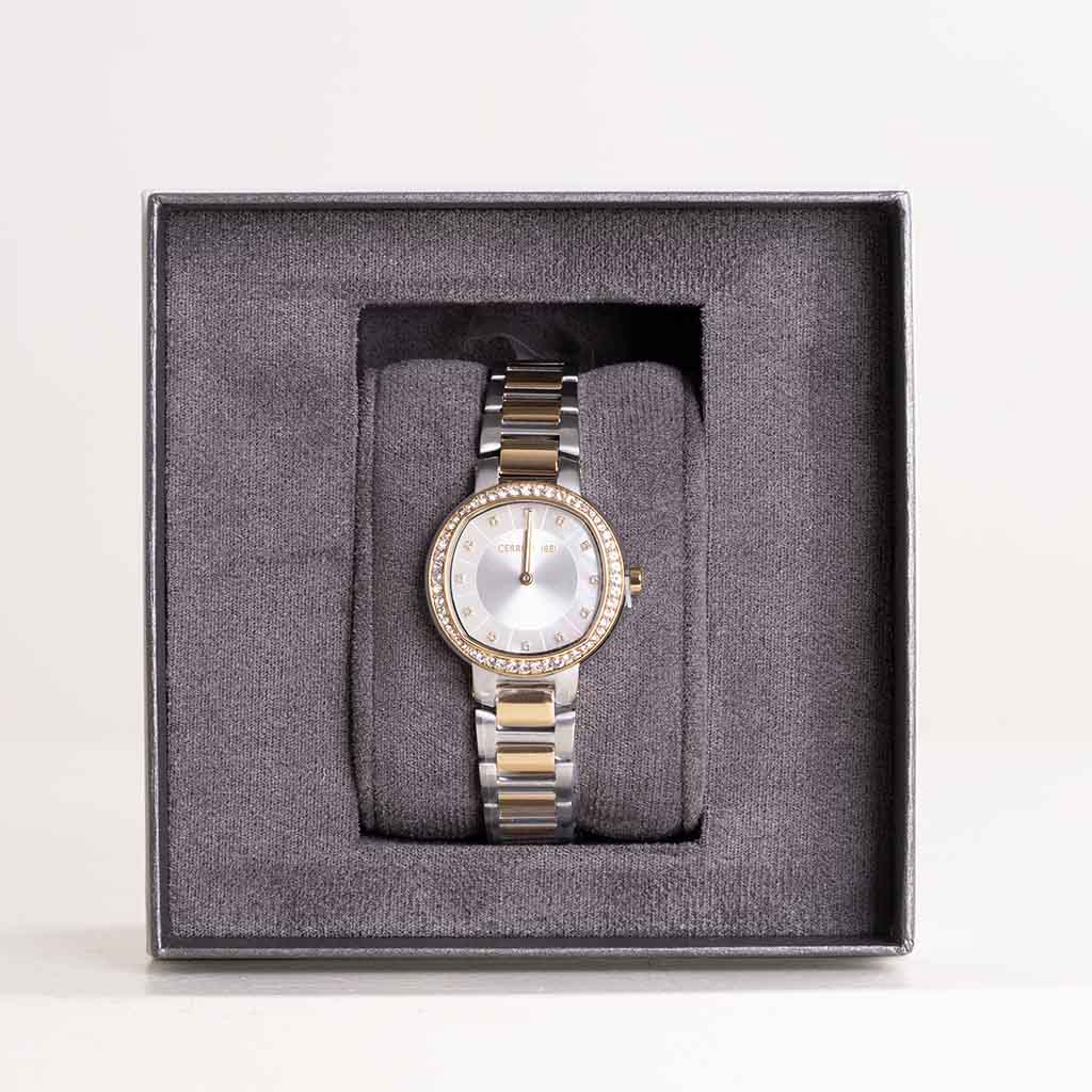 product-image-Cerruti 1881 Bellegra Watch & 15 Revival Roses Hand Bouquet