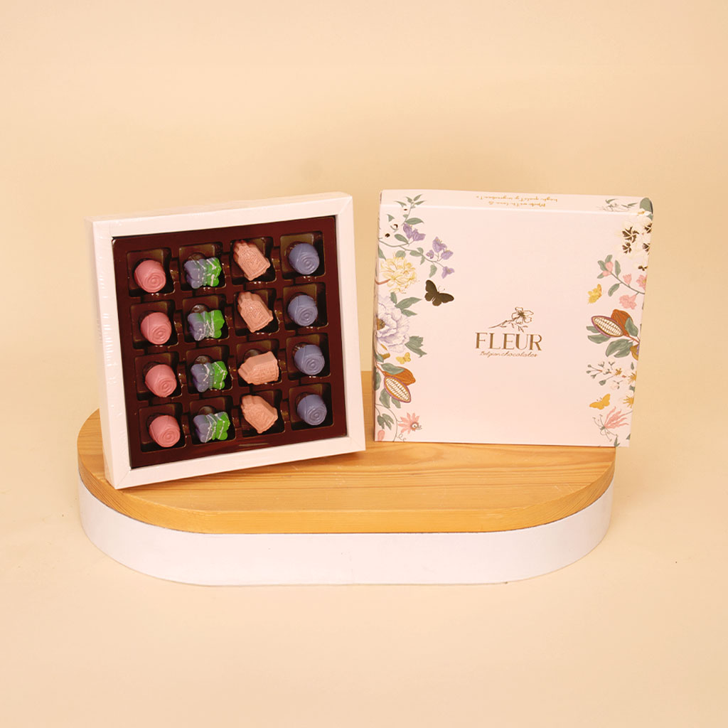 product-image-Fleur 16 Pieces Belgian Chocolate Bonbons