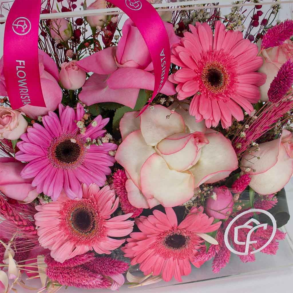 product-image-All in pink roses box