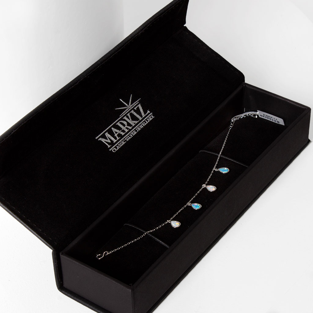 product-image-Silver Rhodium Opal Bracelet