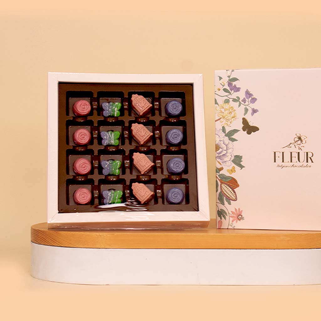 product-image-Fleur 16 Pieces Belgian Chocolate Bonbons