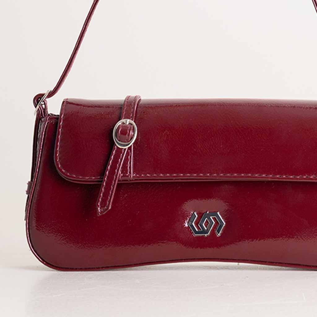 product-image-Cocan Burgundy Co-Girl Leather Shoulder Bag