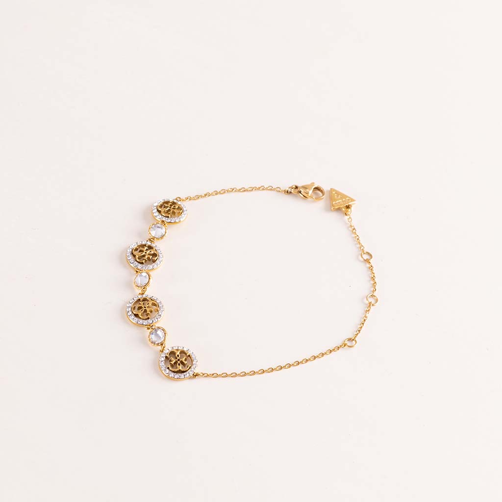 product-image-GUESS Life In Crystal Bracelet & Pink Roses Bouquet