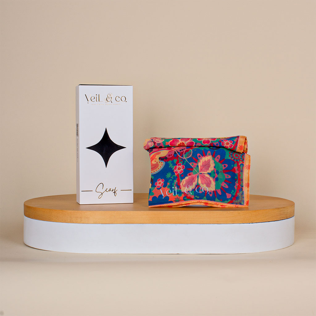 Flowrista Online Flowers Shop Veil & Co Coral Dream chiffon hijab